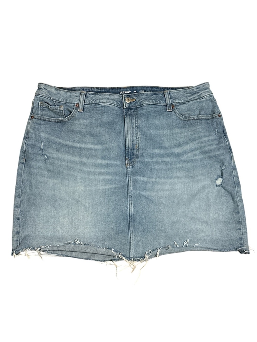 OLD NAVY High Rise Denim Mini Skirt